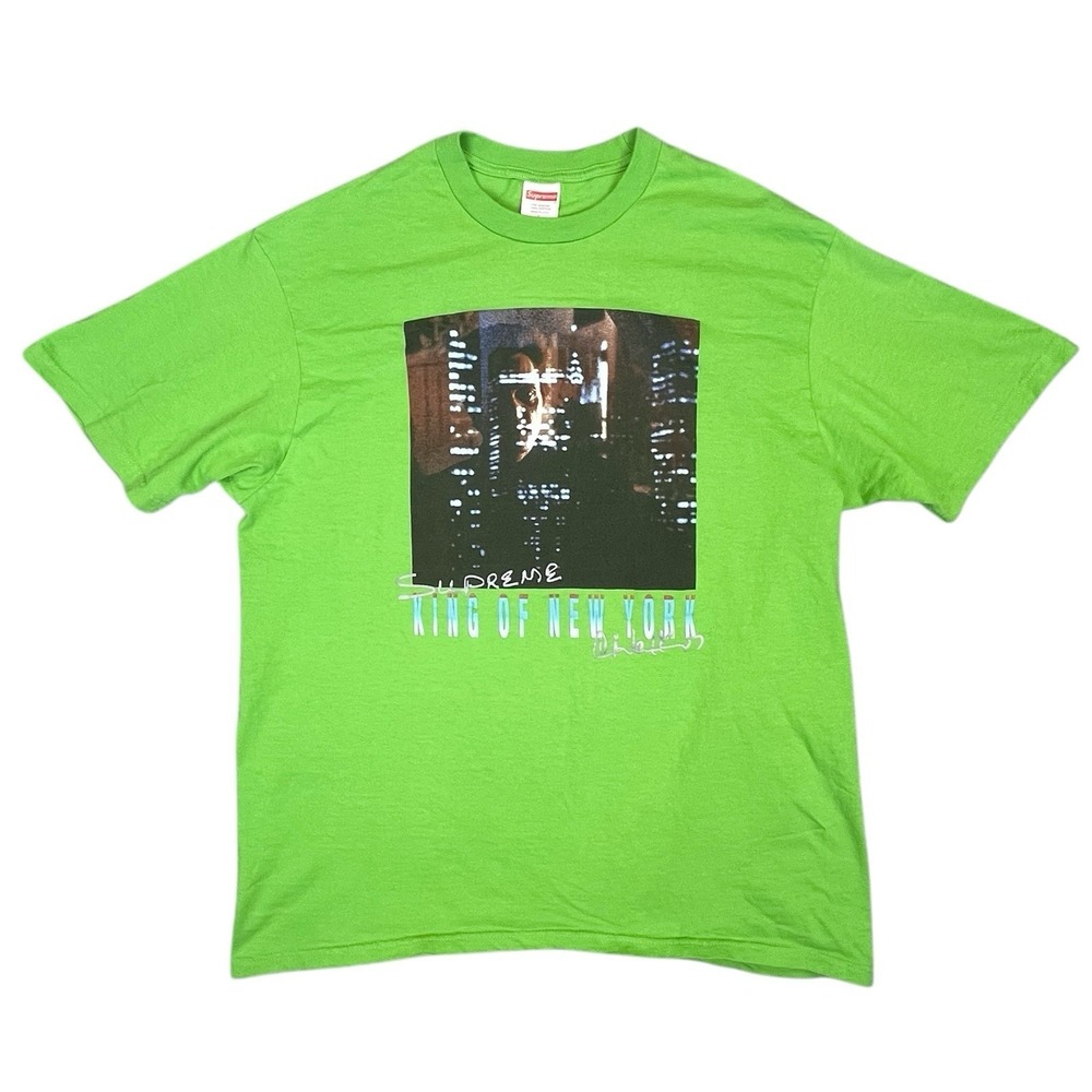 Supreme King Of New York Christopher Walken Graphic Shirt Mens Large Green USA